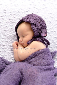Crochet Pattern for Lacy Shells Baby Bonnet | Crochet Baby Bonnet Pattern | Baby Hat Crocheting Pattern | DIY Written Crochet Instructions