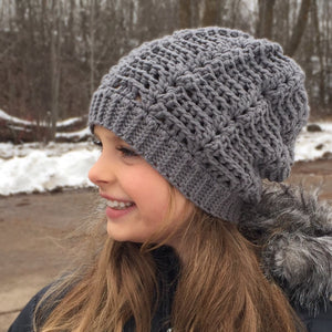 Crochet Pattern for Wave Slouch Hat | Crochet Hat Pattern | Hat Crocheting Pattern | DIY Written Crochet Instructions