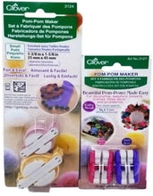 Load image into Gallery viewer, TOOLS: Clover Pom-Pom Makers - Multiple Sizes
