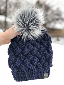KNIT Pattern for Yukon Slouch | Knit Hat Pattern | Hat Knitting Pattern | DIY Written Knit Instructions