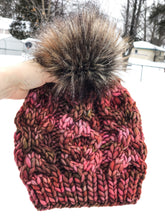 Load image into Gallery viewer, KNIT Pattern for Hugs &amp; Kisses XOXO Hat | Knit Hat Pattern | Hat Knitting Pattern | DIY Written Knit Instructions
