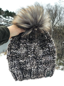 KNIT Pattern for Checkerboard Slouch | Knit Hat Pattern | Hat Knitting Pattern | DIY Written Knit Instructions