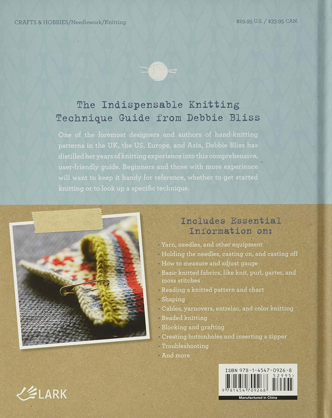 KNITTING BOOK: The Knitter's Book of Knowledge: A Complete Guide To Es –  Crochet by Jennifer